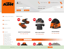 Tablet Screenshot of ktm-shop.cz